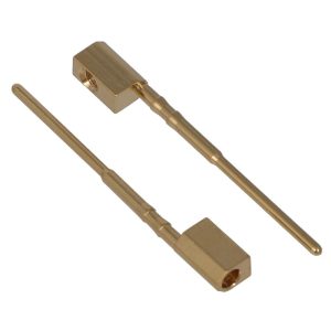 Precision CNC Brass Contact Pins | Custom Machined Parts for Electronics Connectors