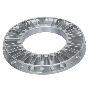 CNC Machined 6061 Aluminum Alloy Precision Heat Dissipation End Cover for Industrial Servo Motor