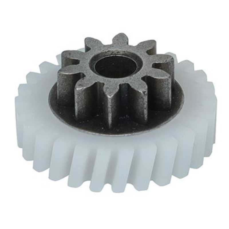 Read more about the article High-Precision CNC Hybrid Gears: Metal Core + Overmolded Plastic + Integrated Bearing Design