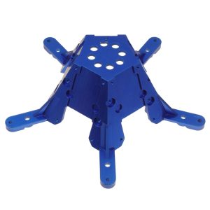 Custom CNC Machined 7075 Aluminum Drone Frame Arm Mount Hub for Multi-Rotor UAV Structure