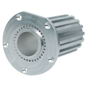 Precision CNC Machined External Splined Flange Shaft for Industrial Drive Systems