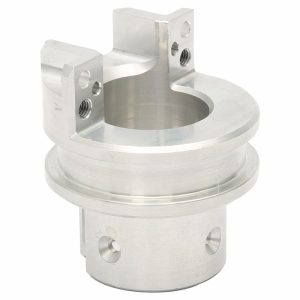 OEM Custom 5-Axis CNC Machined Flanged Split Bearing Support Housing in Aluminum