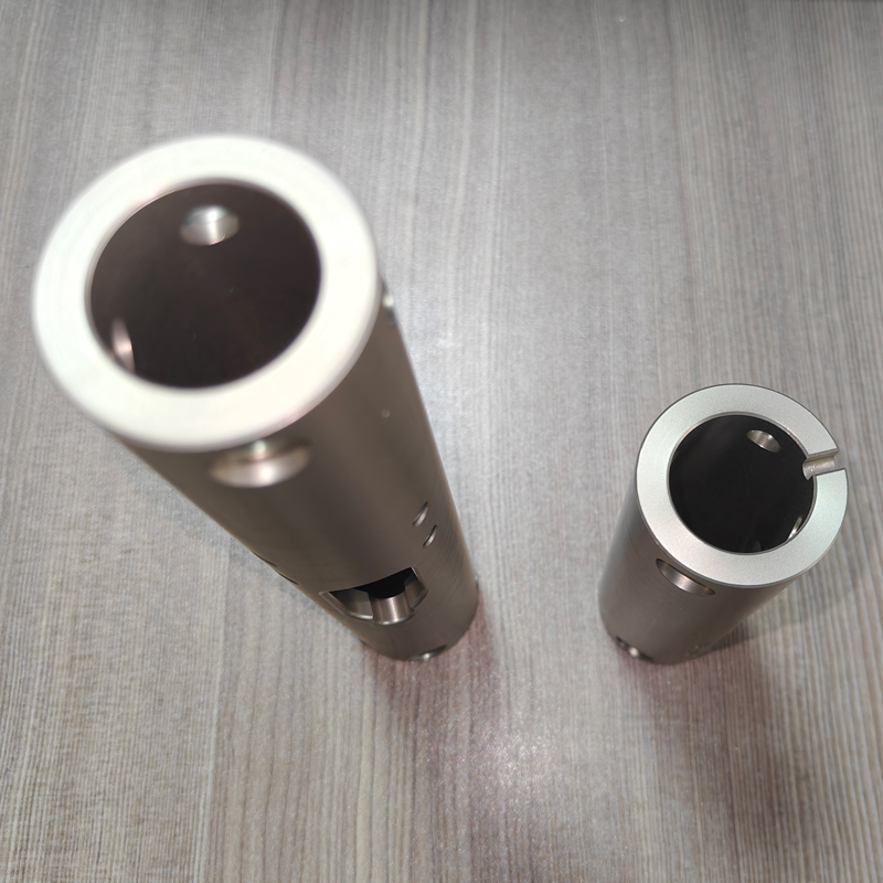 CNC Machined Robot Sleeve Component | Precision Hollow Shaft Housing with Slot - Image 2