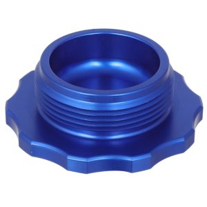 Precision CNC Machined Aluminum Oil Filler Cap Anodized Automotive Parts