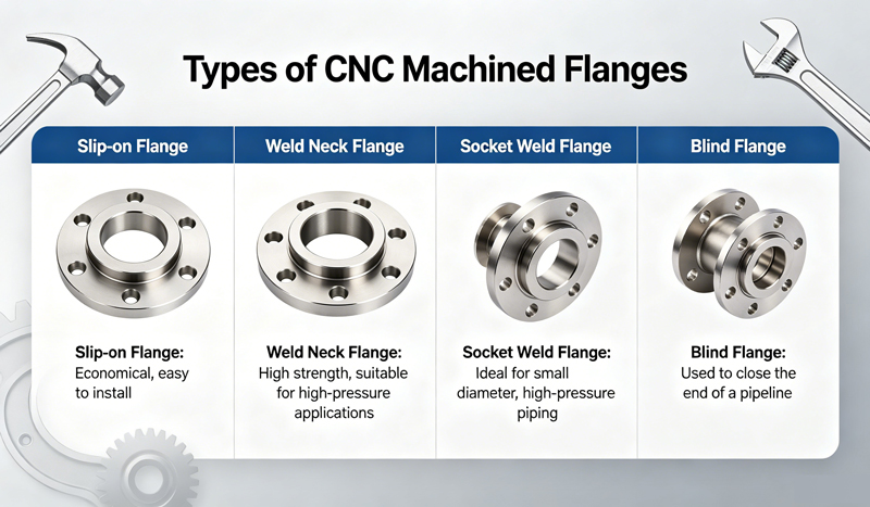 Different-Types-of-CNC-Machined-Flanges