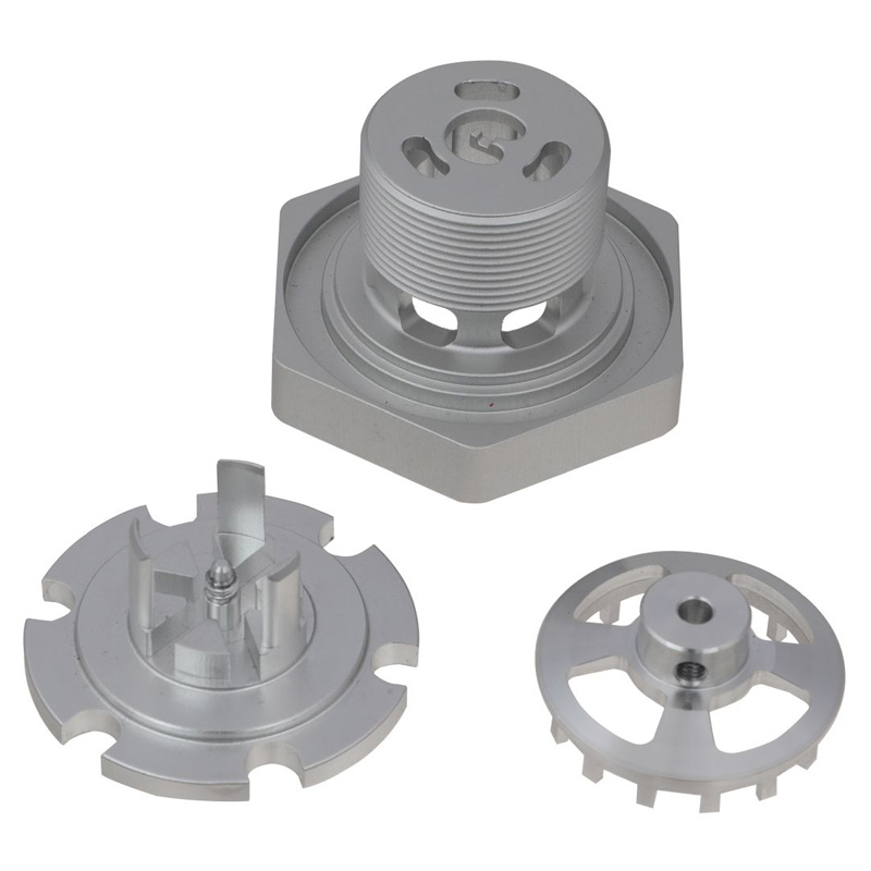 Precision CNC Machined 6061 Aluminum Threaded Cartridge Flow Control Valve Assembly with Spring-Loaded Detent Indexing Mechanism - Image 2