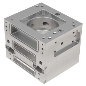 Precision CNC Machined Aluminum Gas Distribution Manifold Housing for Semiconductor Equipment
