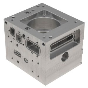 Precision CNC Machined Aluminum Gas Distribution Manifold Housing for Semiconductor Equipment