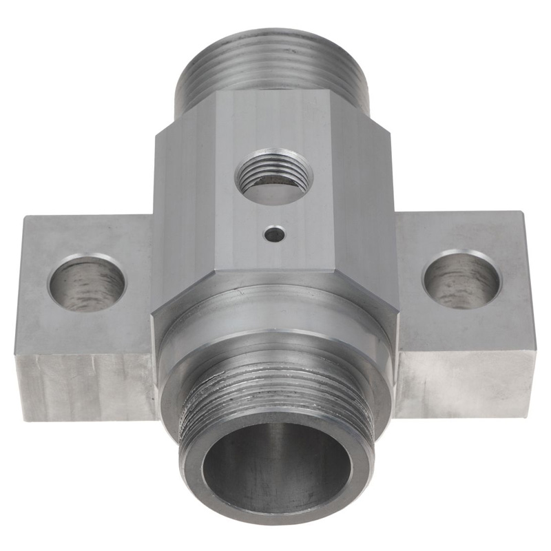 Hydraulic Manifold Fitting with Mounting Flange and Sensor Port