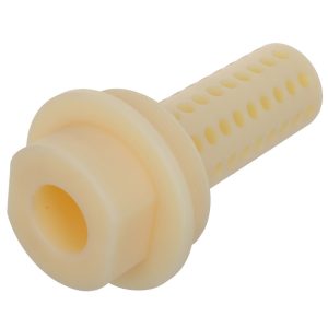 Precision CNC Turned & Drilled Nylon Perforated Distributor Tube | Custom Strainer Insert for Industrial Filtration