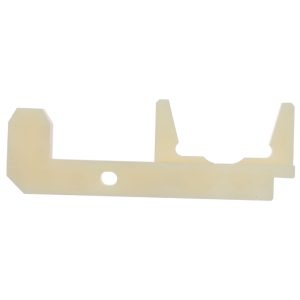 Custom CNC Machined PA66 Nylon Guide Bracket / Multi-slot Cable Clamp for Industrial Automation