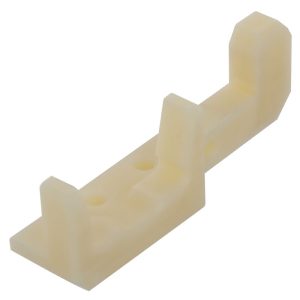 Custom CNC Machined PA66 Nylon Guide Bracket / Multi-slot Cable Clamp for Industrial Automation