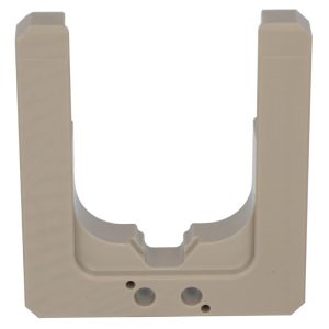 Custom CNC Machined PEEK U-Shaped Wafer Positioning Fixture for Semiconductor Automation Equipment