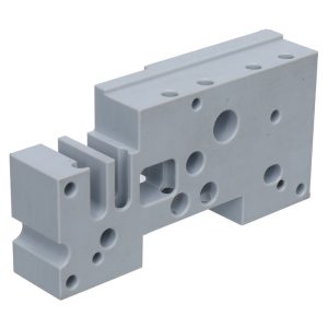 Precision CNC Machining Plastic Pneumatic Valve Body Components