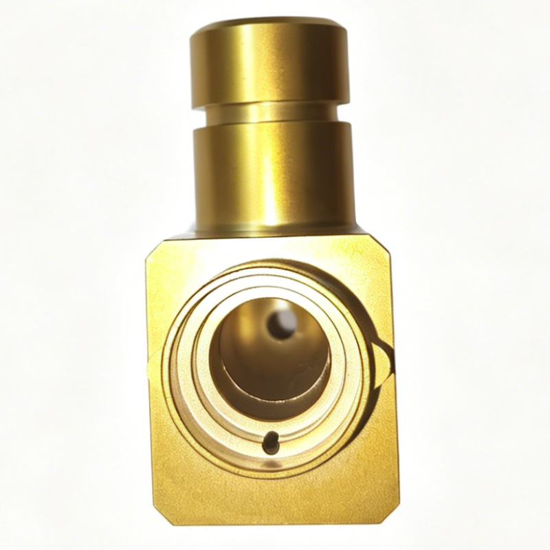 Precision CNC Machined Anodized Aluminum Pneumatic Manifold Valve Block - Image 3