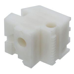 Custom POM CNC Machined Rack Slider Block for Printer Feed Systems