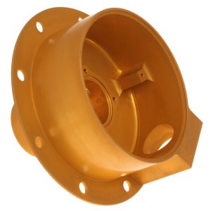 CNC Machined 6061 Aluminum Turbo Compressor Wheel & Housing Kit with Gold Hard Anodizing