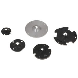 Precision CNC Machined Hard Anodized 6061 Aluminum Winding Machine Spline Flange Plate