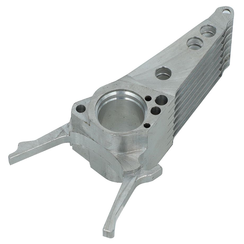 5-Axis CNC Lightweight Motor Bracket with Cooling Fins - Image 2