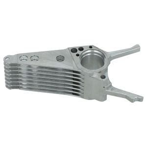 5-Axis CNC Lightweight Motor Bracket with Cooling Fins