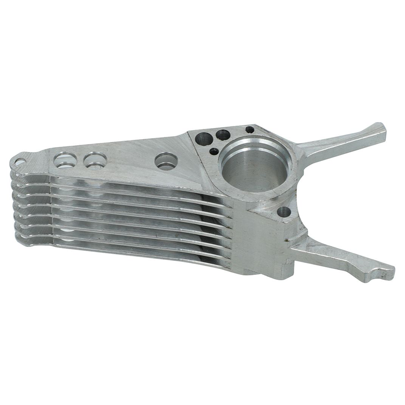 5-Axis CNC Lightweight Motor Bracket with Cooling Fins