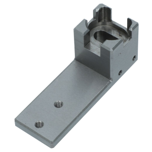 Precision CNC Milled 90-Degree Angle Mounting Bracket with Side Locking Screws for Motor & Sensor Shaft Holder