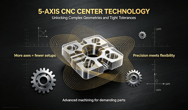Read more about the article 5-Axis CNC Center Technology: Unlocking Complex Geometries and Tight Tolerances