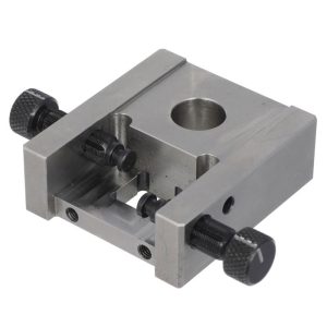 CNC Machined Precision Inspection Fixture Plate with Adjustable Clamping Knob for Alignment and Positioning Applications