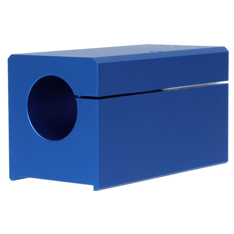 Custom CNC Machined Aluminum Split Shaft Clamp Block with Anodized Finish for Industrial Automation - Image 2