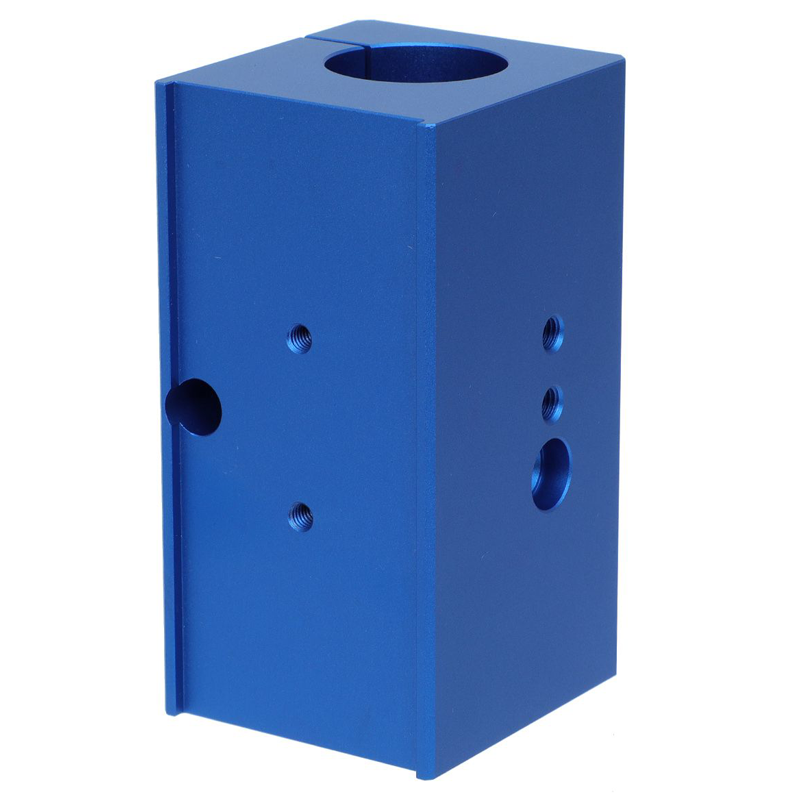 Aluminum Split Shaft Clamp Block with Anodized Finish