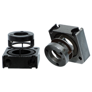 Precision CNC Machined 45# Steel Ball Screw Floating Bearing Block with Black Oxide Finish