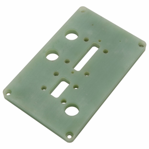 Custom CNC Machined Green FR4 Epoxy Test Fixture Plate / PCB Probe Guide Jig Board