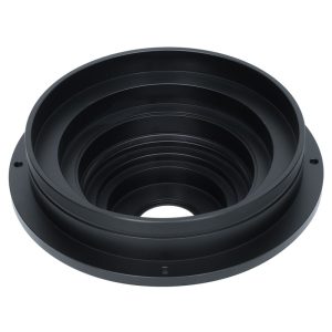 Custom CNC Machined Flanged Optical Lens Barrel with Multi-Step Internal Bores