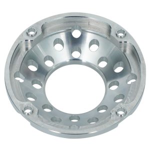 Custom CNC Machined Aluminum Rotating Equipment End Cover with Multi-Hole Structure
