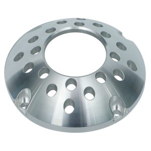 Custom CNC Machined Aluminum Rotating Equipment End Cover with Multi-Hole Structure