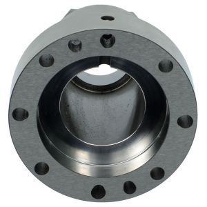 CNC Precision Turned Clamping Sleeve / Spindle Collet Housing with Mounting Flange