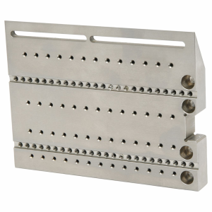 Custom CNC Machined Stainless Steel Precision Fixture Plate for Ultrasonic Cutting Equipment | Heavy-Duty Modular Tooling Base
